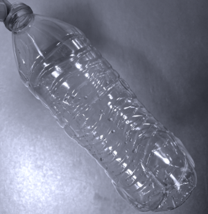 Empty bottle diagonal