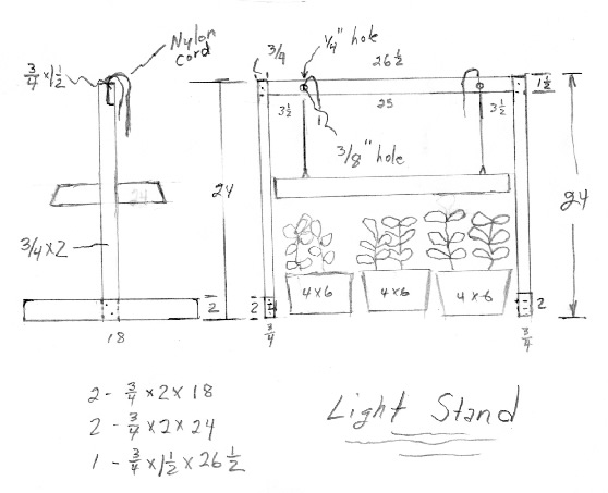 Light stand diagram
