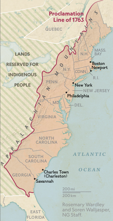 Proclamation line 1763