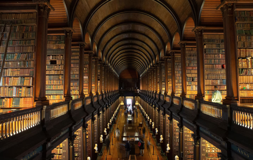 Trinity College Library in Dublin