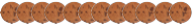 Row of cookies