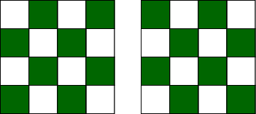 Two ways 8 squares