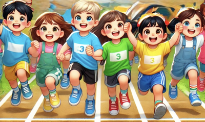 Race with kids